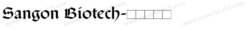 Sangon Biotech字体转换